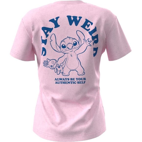 Lilo & Stitch Stay Weird Always Be Your Authentic Self T-Shirt Size M 8-10 NEW - Picture 2 of 9
